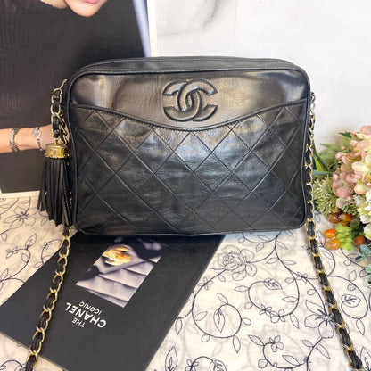 Chanel Camera Bag Quilted CC Logo Vintage — view 2