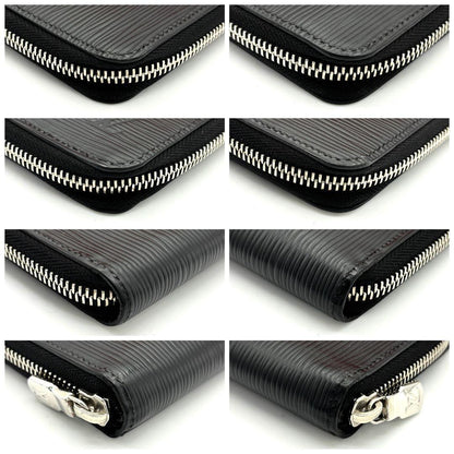 Louis Vuitton Epi Zippy Wallet Vertical Black — view 6