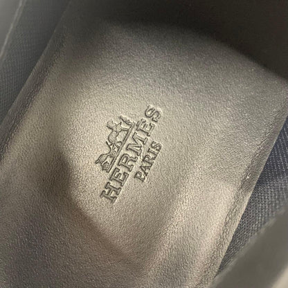 Hermes Bouncing Fabric Leather Sneakers Black Beige — view 8