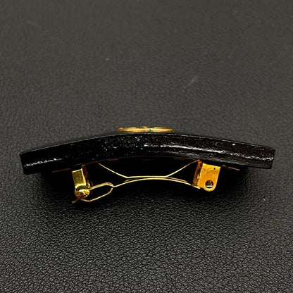 Chanel CC Logo Barrette Hair Black