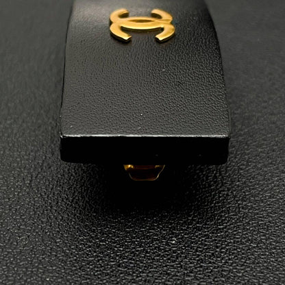 Chanel CC Logo Barrette Hair Black