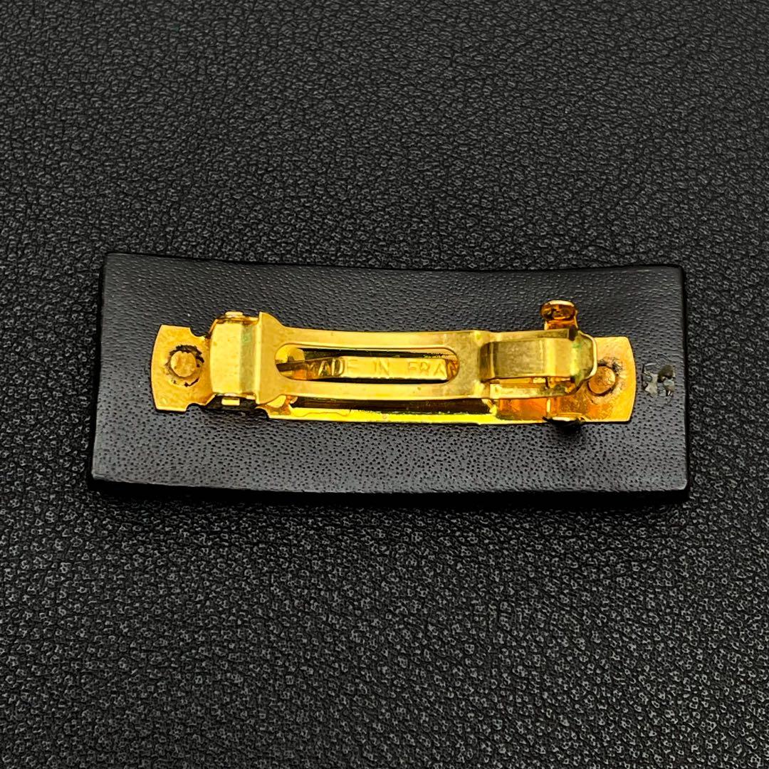 Chanel CC Logo Barrette Hair Black