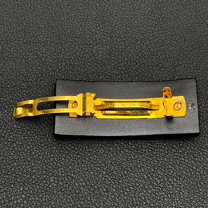 Chanel CC Logo Barrette Hair Black