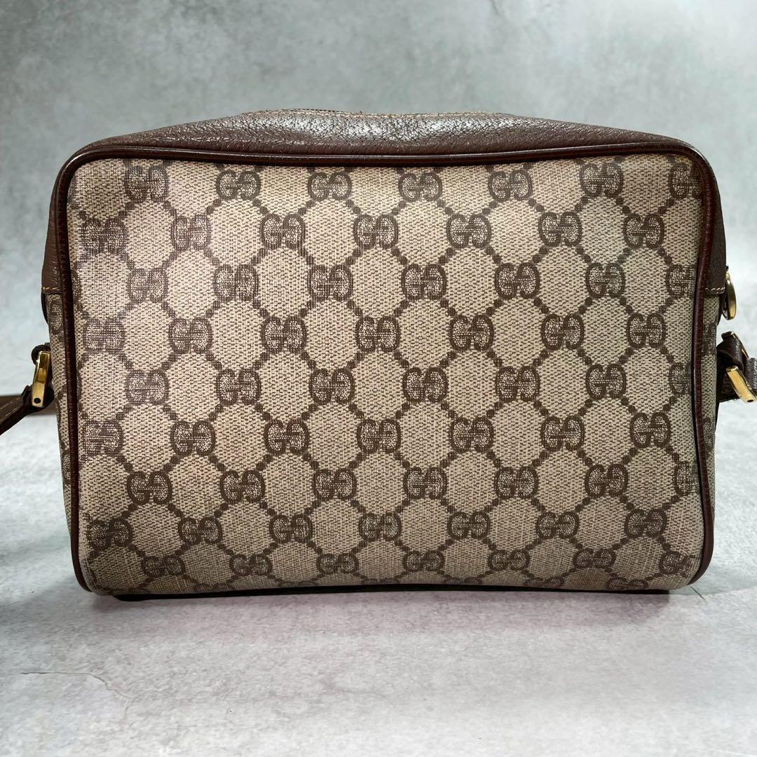 Gucci GG Sherry Line Shoulder Bag Brown Leather — view 3