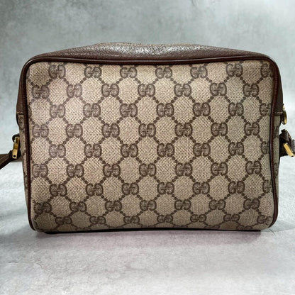 Gucci GG Sherry Line Shoulder Bag Brown Leather — view 3