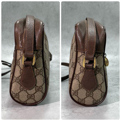 Gucci GG Sherry Line Shoulder Bag Brown Leather — view 7