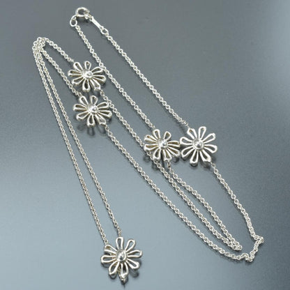 Tiffany & Co Daisy 5 Row Long Necklace Silver — view 5