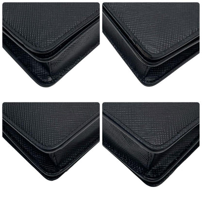 Prada Saffiano Leather Chain Shoulder Bag Pochette — view 6