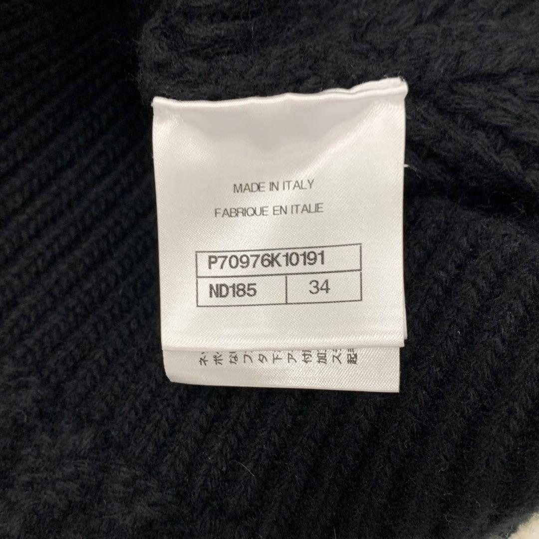 Chanel Cocomark Knit Sweater Black White