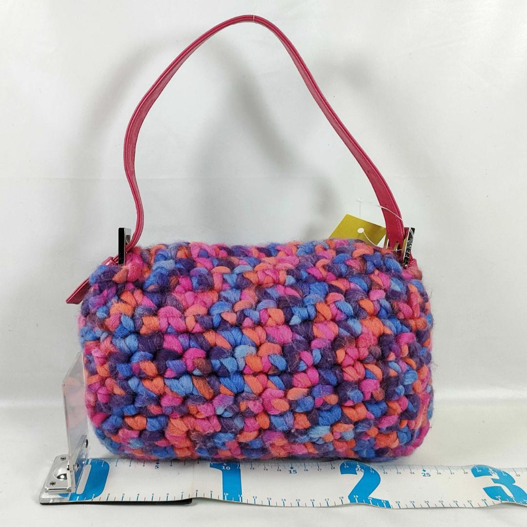 Fendi Mamma Bucket Knit Wool Multicolor Sweater — view 2
