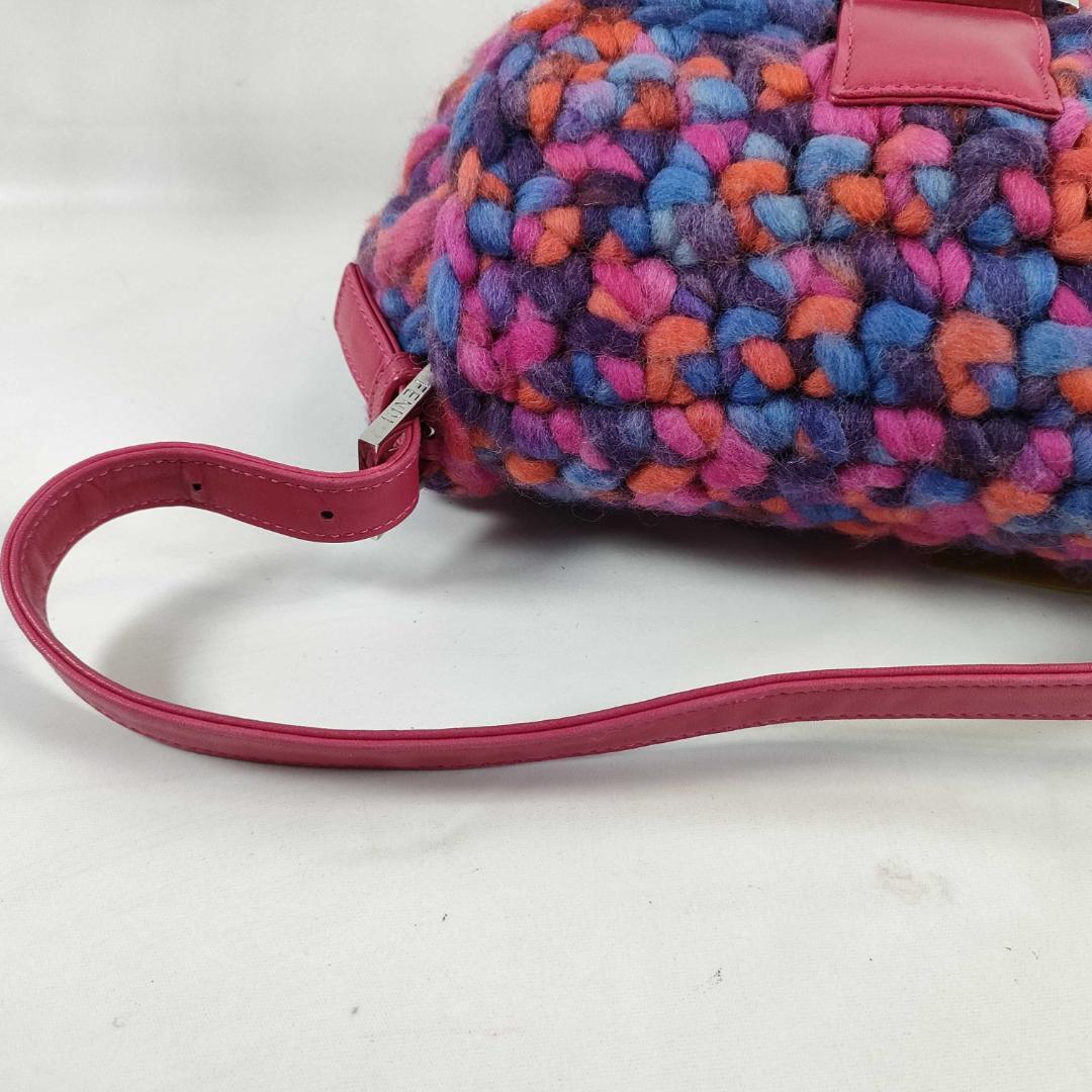 Fendi Mamma Bucket Knit Wool Multicolor Sweater — view 5