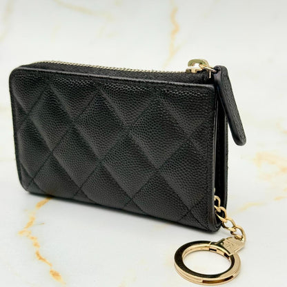 Chanel Caviar Leather Che Card Case — view 8