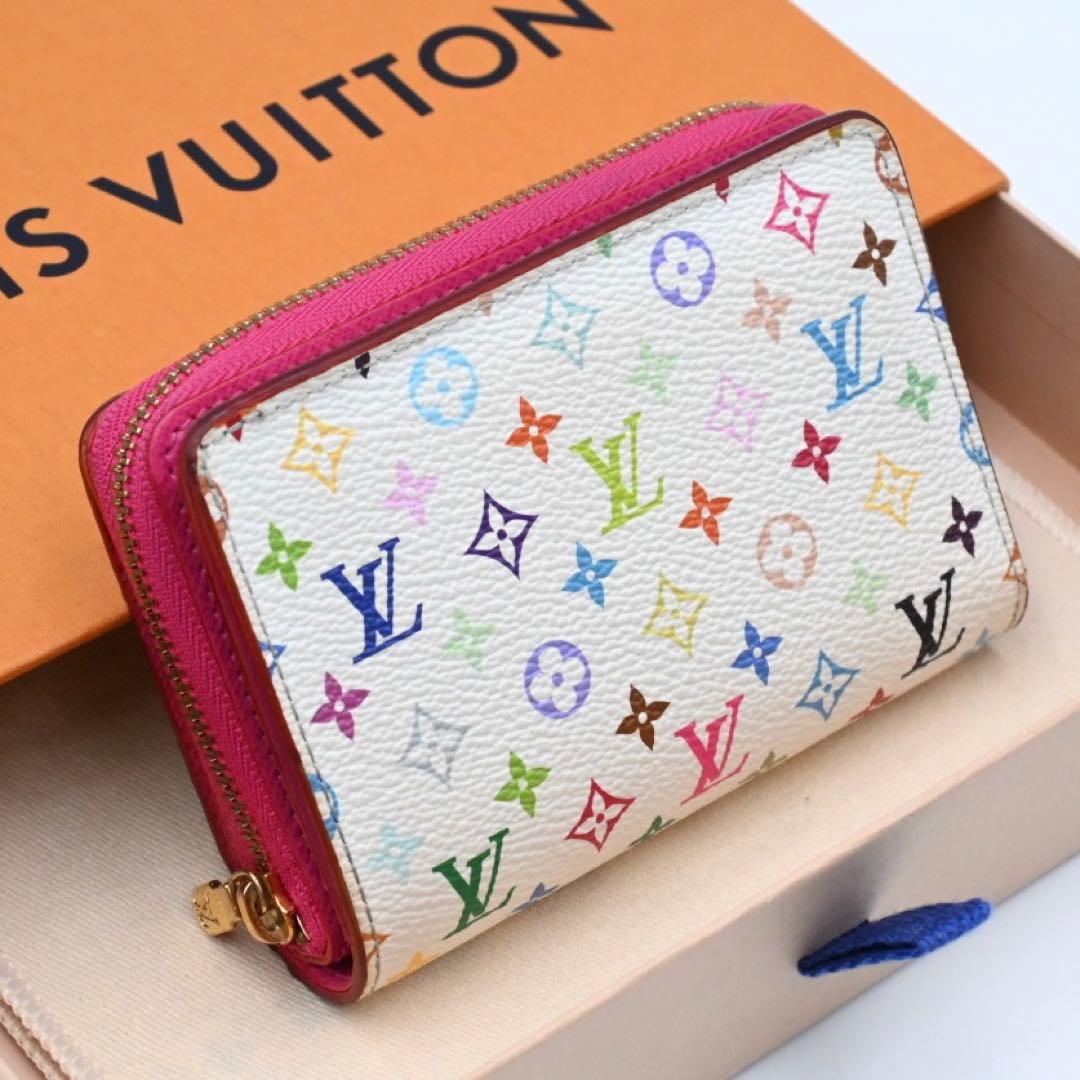 Louis Vuitton Bifold Wallet Portefeuille Lou Takashi Murakami Multicolor