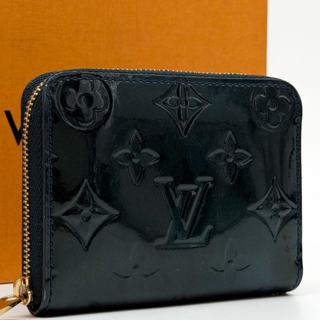 Louis Vuitton Zippy Coin Purse Vernis Green Monogram