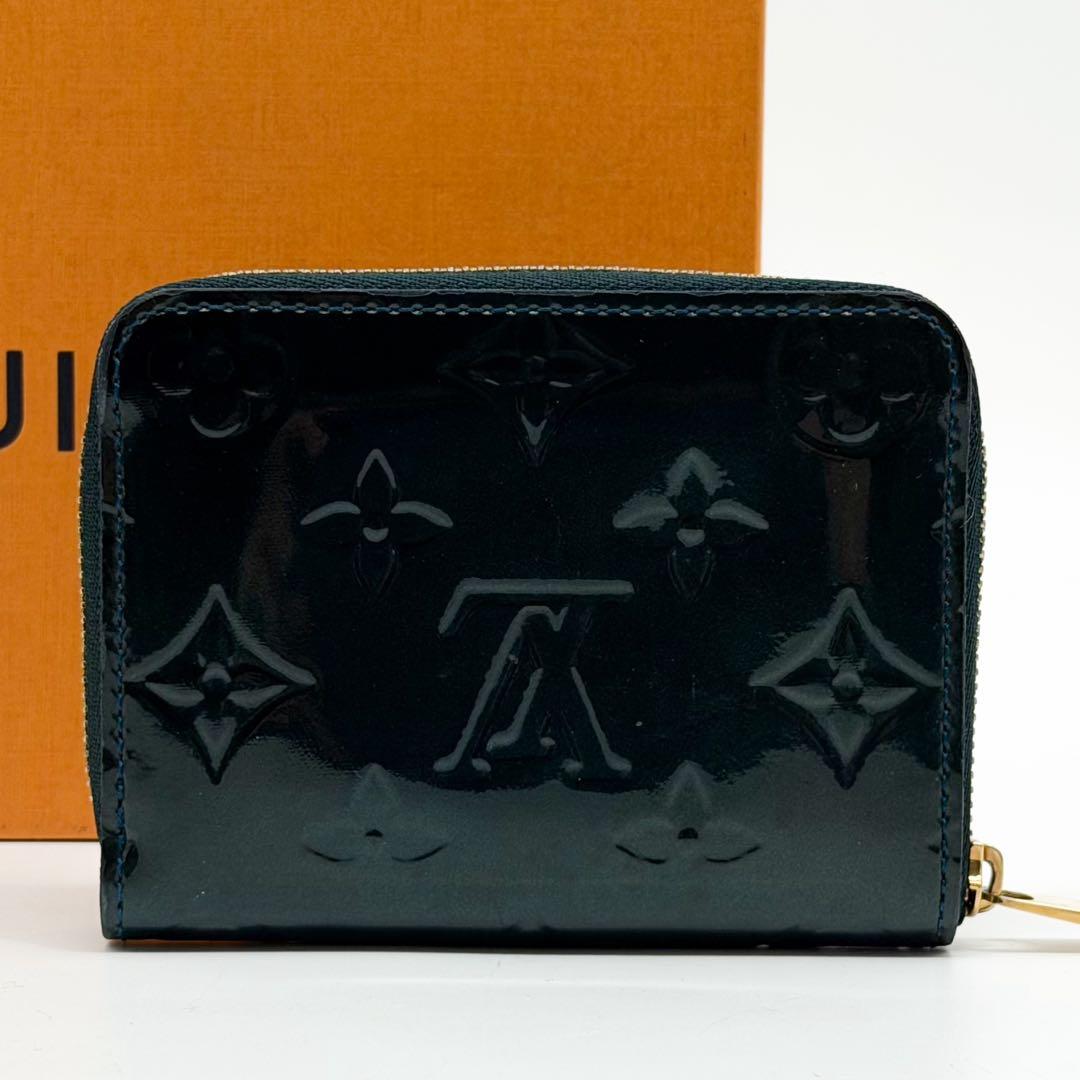Louis Vuitton Zippy Coin Purse Vernis Green Monogram — view 3