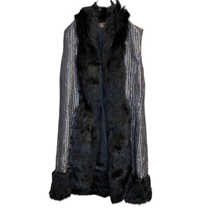 Loewe Fur Layered Coat Vest