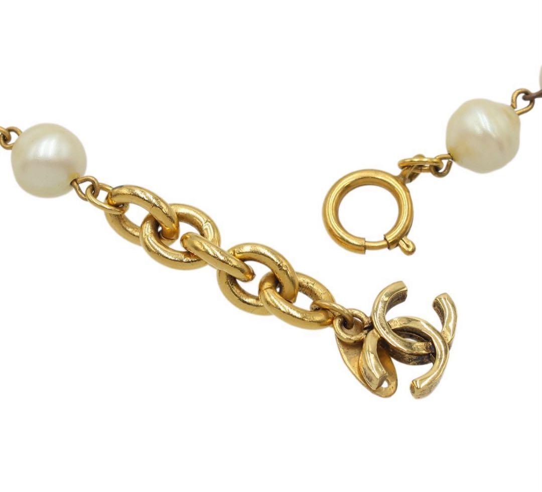 Chanel Faux Pearl Ball Necklace