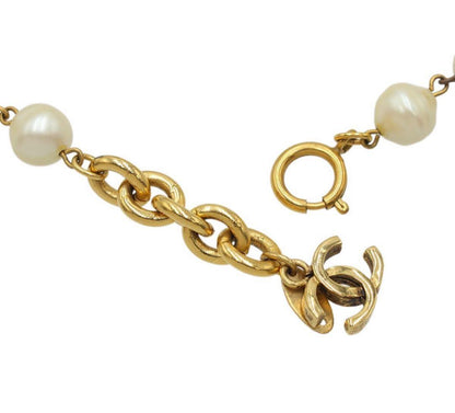 Chanel Faux Pearl Ball Necklace