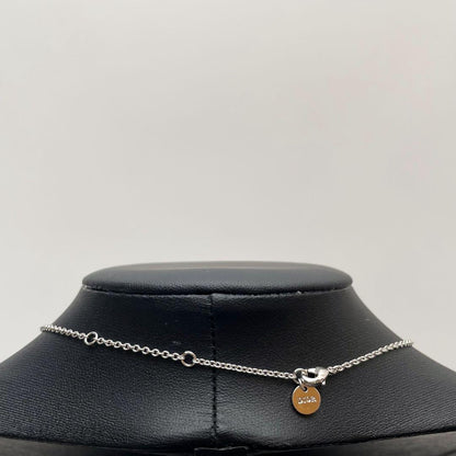 Dior Clair de Lune CD Logo Rhinestone Necklace — view 9
