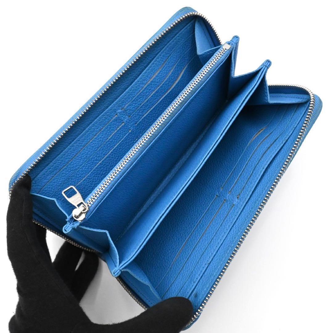 Louis Vuitton Yayoi Kusama Zippy Wallet Empreinte Blue — view 3