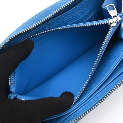 Louis Vuitton Yayoi Kusama Zippy Wallet Empreinte Blue — view 4