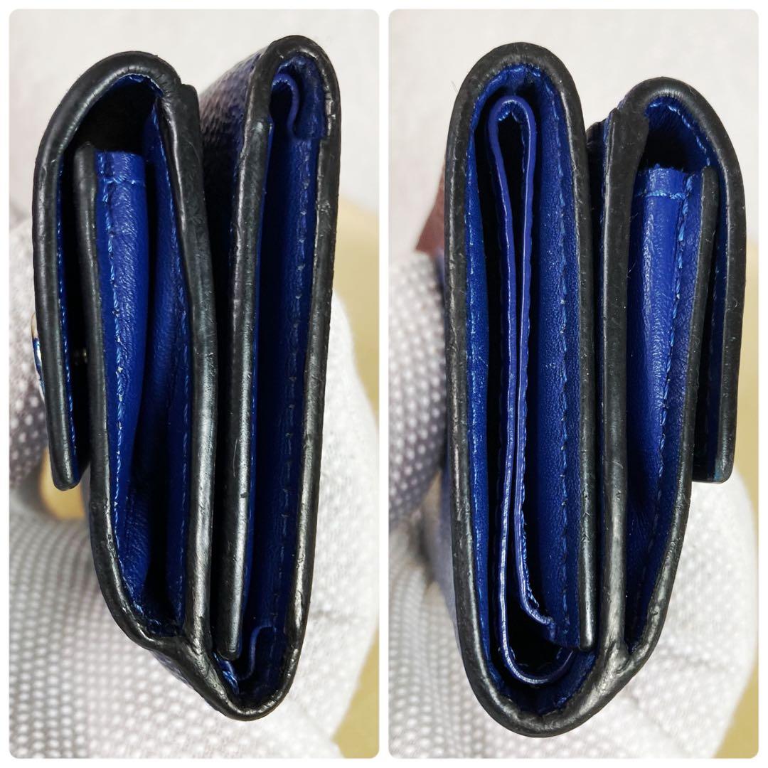 Louis Vuitton Discovery Taiga Llama Compact Trifold Wallet