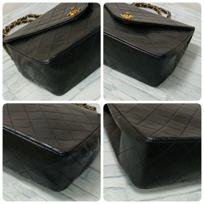 Chanel Chain Shoulder Quilted Lambskin Single Flap Black — view 4