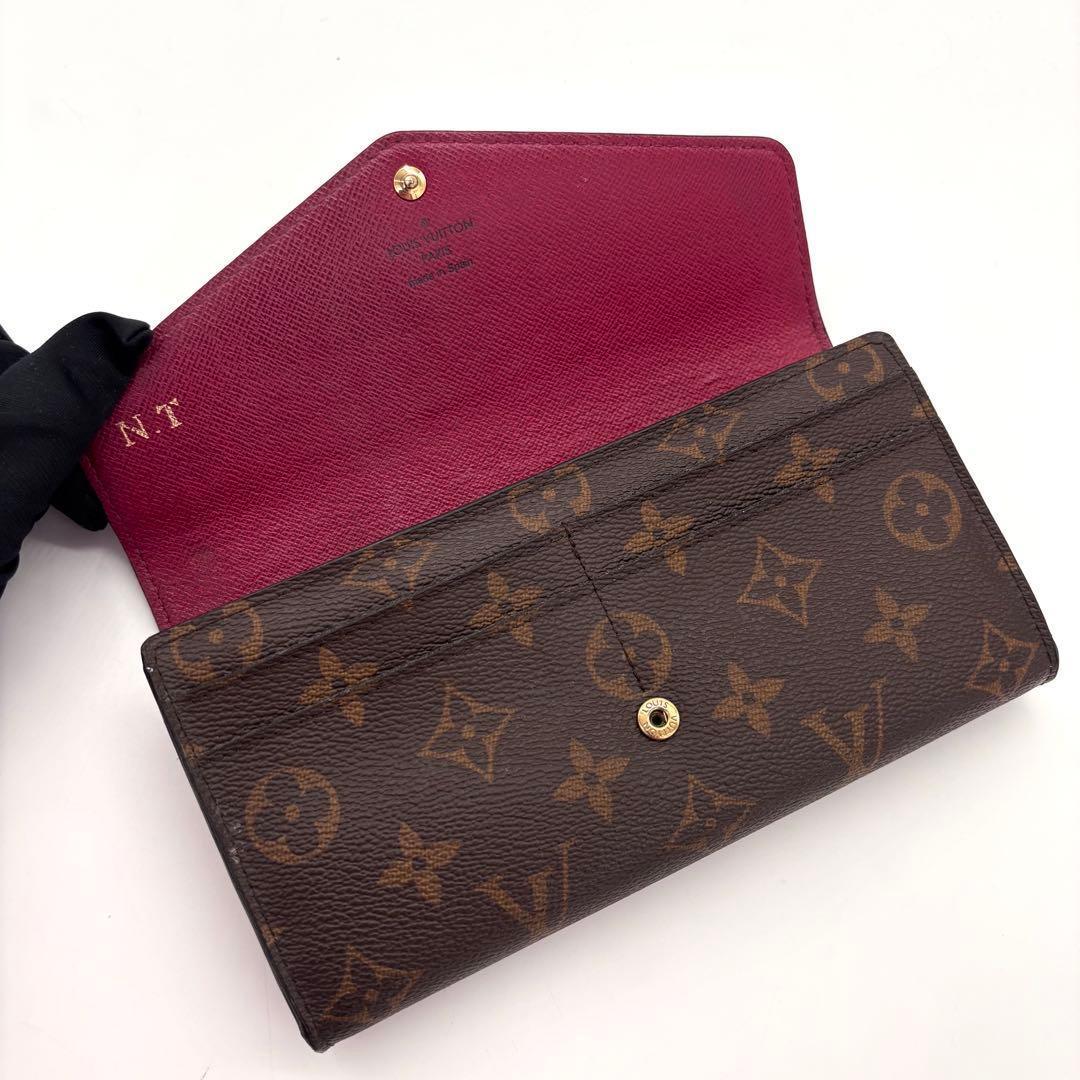 Louis Vuitton Monogram Portefeuille Sarah Pink Wallet Bifold — view 3