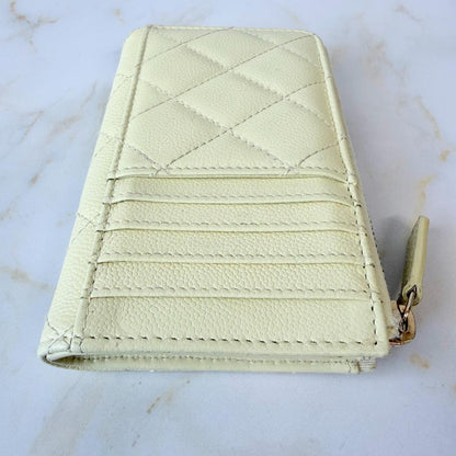 Chanel Quilted CC Logo Fragment Case Caviar Leather Jacket — view 8