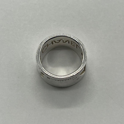 Chanel Logo Wide Ring Clover