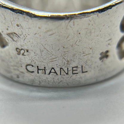 Chanel Logo Wide Ring Clover