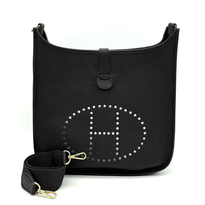 Hermes Evelyne II GM Black Taurillon Gold Shoulder