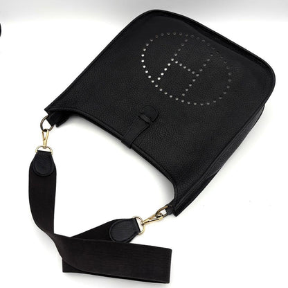 Hermes Evelyne II GM Black Taurillon Gold Shoulder — view 3