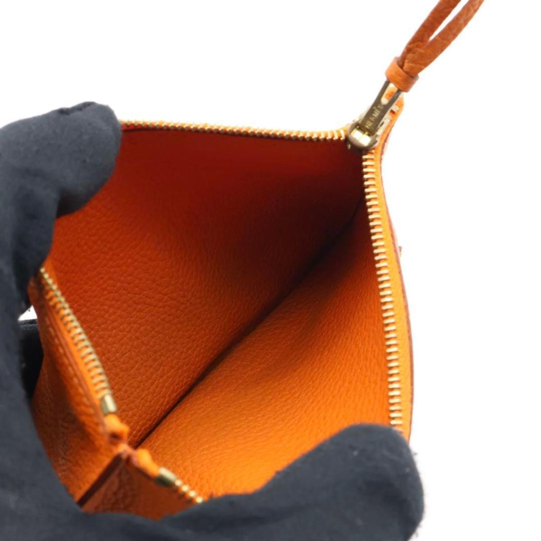 Hermes Dogon GM Orange Wallet Gold — view 6