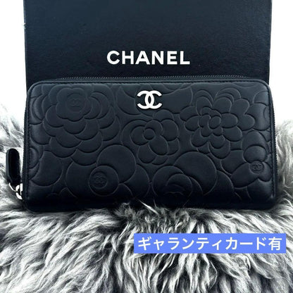 Chanel Wallet Camellia Wallets Black