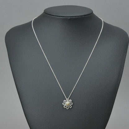 Tiffany & Co Polished Daisy Necklace 18k Silver — view 2