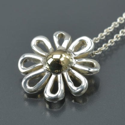 Tiffany & Co Polished Daisy Necklace 18k Silver — view 5