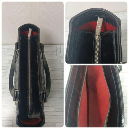 Chanel Choco Bar Tote Enamel CC Logo Black — view 6