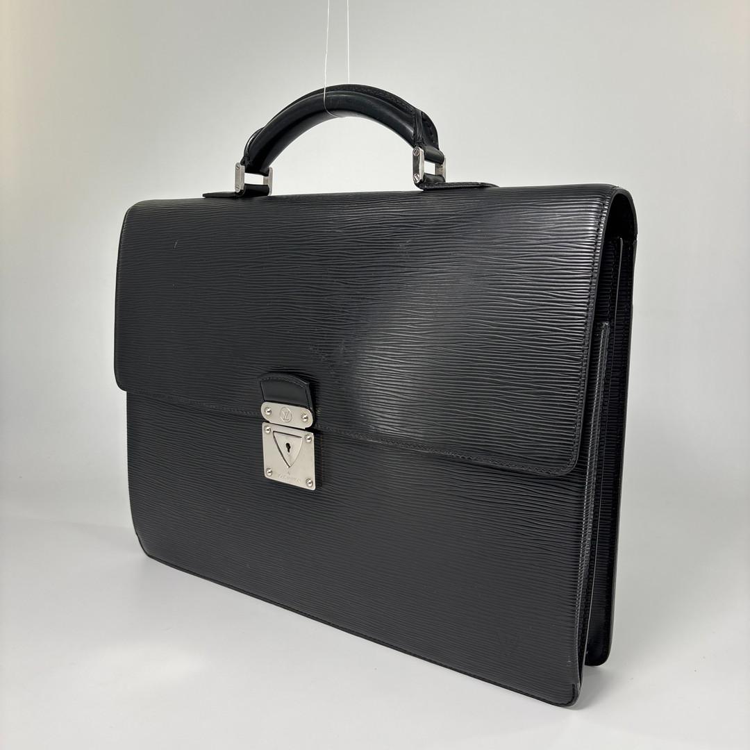 Louis Vuitton Super Epi Robusto 1 Black Leather Business Bag — view 2