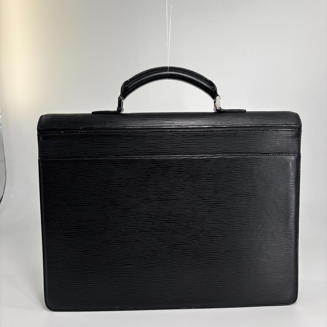 Louis Vuitton Super Epi Robusto 1 Black Leather Business Bag — view 5