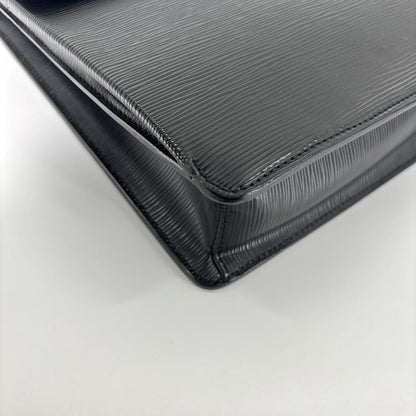 Louis Vuitton Super Epi Robusto 1 Black Leather Business Bag — view 8