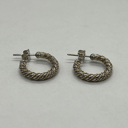 Tiffany & Co. Twist Hoop Earrings YG — view 2