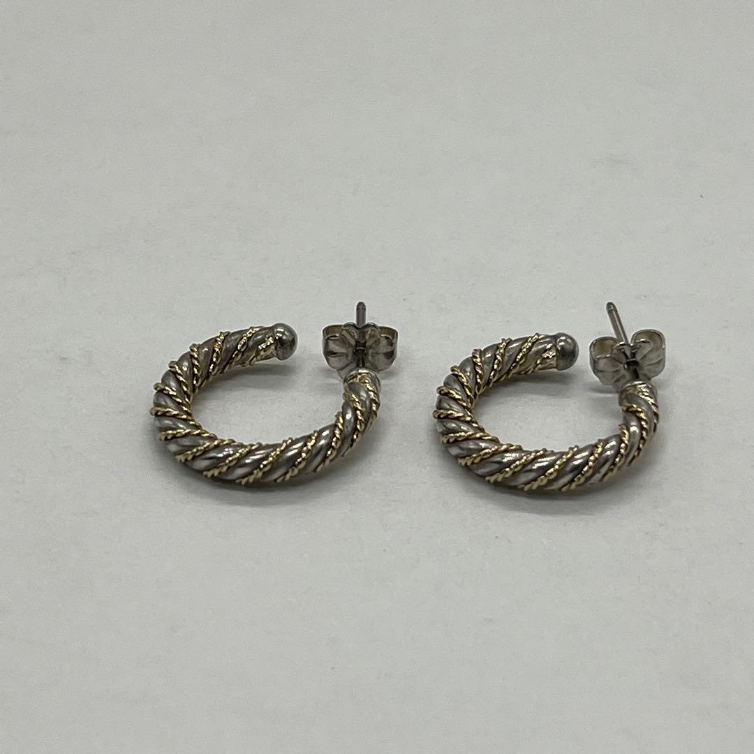 Tiffany & Co. Twist Hoop Earrings YG — view 3