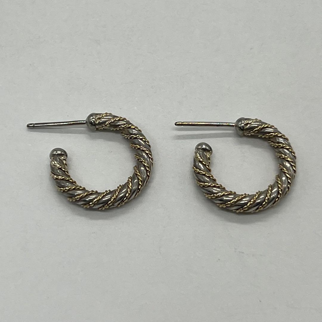 Tiffany & Co. Twist Hoop Earrings YG — view 6