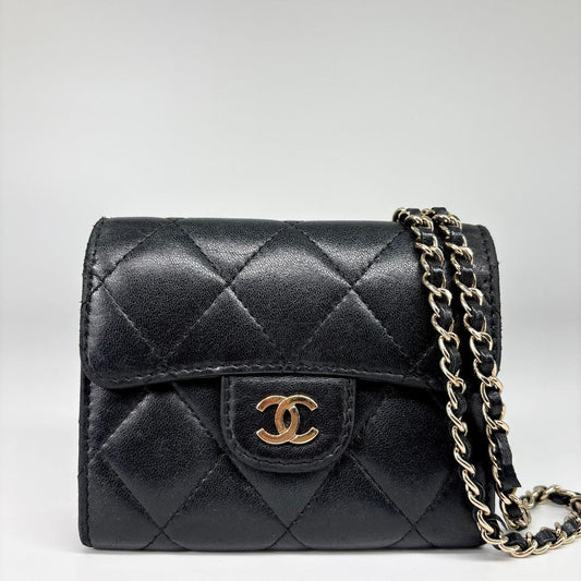 Ultra Chanel Matelasse Chain Wallet Coco Mark Shoulder Bag