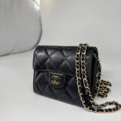 Ultra Chanel Matelasse Chain Wallet Coco Mark Shoulder Bag
