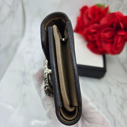 Gucci Fold Wallet Duonysus GG Supreme Taiga
