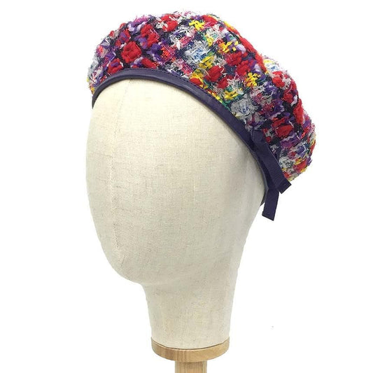 Gucci Tweed Beret Size S Hat Aq11448