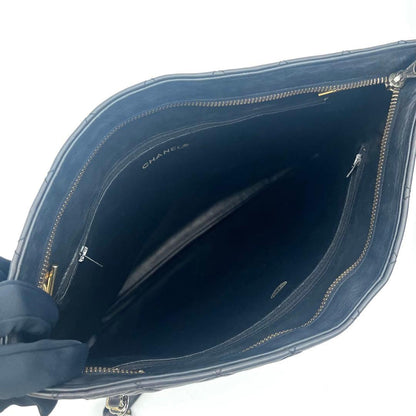 Chanel Quilted Shoulder Bag Lambskin Black