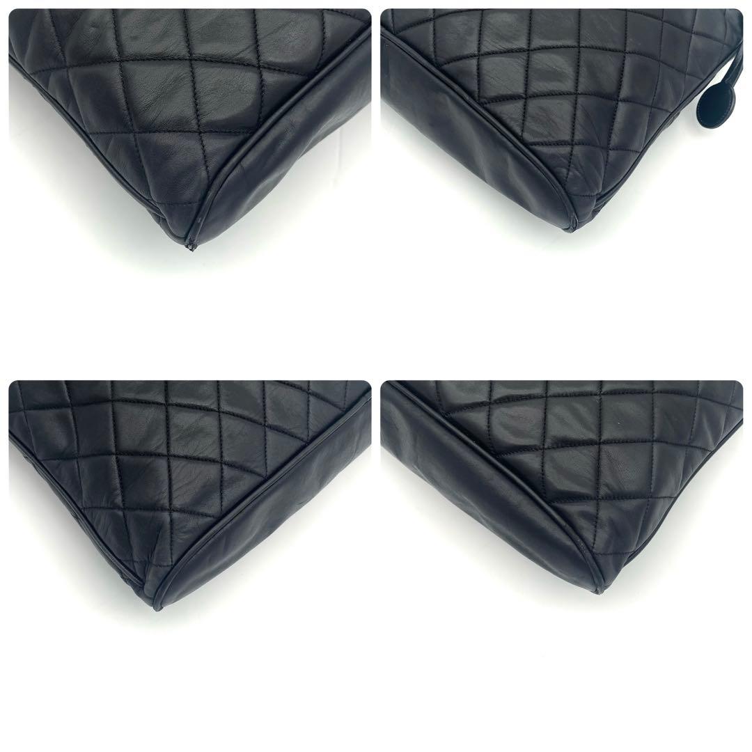 Chanel Quilted Shoulder Bag Lambskin Black